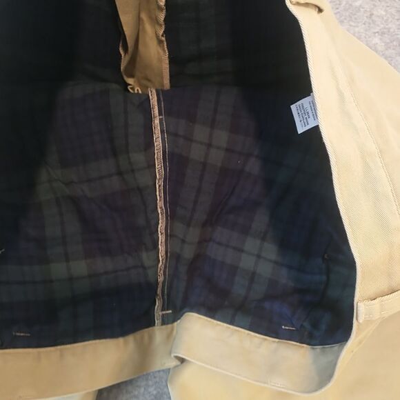 L.L. Bean Fleece Lined Pants Men's 44x32 Beige Straight Leg Natural. - Picture 9 of 9